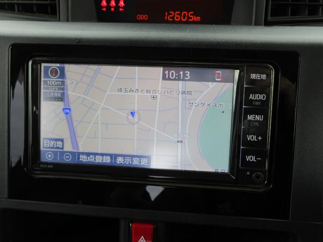 ルーミー Ｘ　後期型　禁煙ワンオーナー車　純正ナビ　地デジＴＶ　バックモニター　パワースライドドア　ビルトインＥＴＣ　Ｂｌｕｅｔｏｏｔｈ　スマートキー　ロールサンシェード　ドアバイザー　スマートアシスト　新車保証書（7枚目）