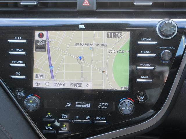 カムリ G 禁煙車 運転支援システム JBLサウンド 純正ナビTV Miracast バックカメラ ドライブレコーダー パワーシート スマートキー2本 Bluetooth LEDライト フォグランプ 新車保証書(7枚目)