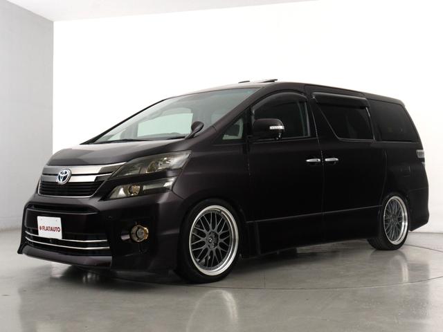 ヴェルファイア ２．４Ｚ　ゴールデンアイズＩＩ　（禁煙車）（サンルーフ）（ＡＬＰＩＮＥ９インチナビ）（後席モニター）（ローダウン＆２０インチカスタム）（点検記録簿８枚）（特別仕様車）フロントサイドカメラ　バックカメラ　両側電動ドア　パワーバックドア（8枚目）