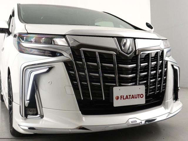 アルファード ２．５Ｓ　Ｃパッケージ　（禁煙車）（後期３眼ヘッドライト仕様）（サンルーフ）（ＡＬＰＩＮＥ製１１インチナビ）（後席モニター）（モデリスタエアロ）（黒革調シートカバー）電動シート　シートメモリー　両側電動スライドドア　ＥＴＣ（4枚目）