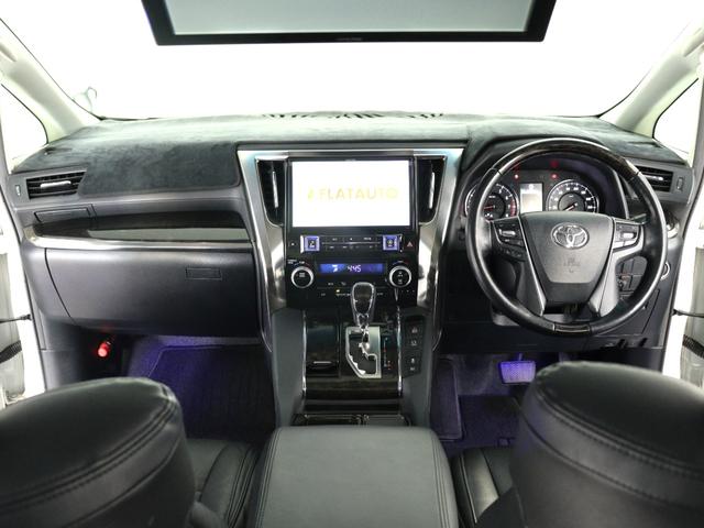 アルファード ２．５Ｓ　Ｃパッケージ　（禁煙車）（後期３眼ヘッドライト仕様）（サンルーフ）（ＡＬＰＩＮＥ製１１インチナビ）（後席モニター）（モデリスタエアロ）（黒革調シートカバー）電動シート　シートメモリー　両側電動スライドドア　ＥＴＣ（28枚目）