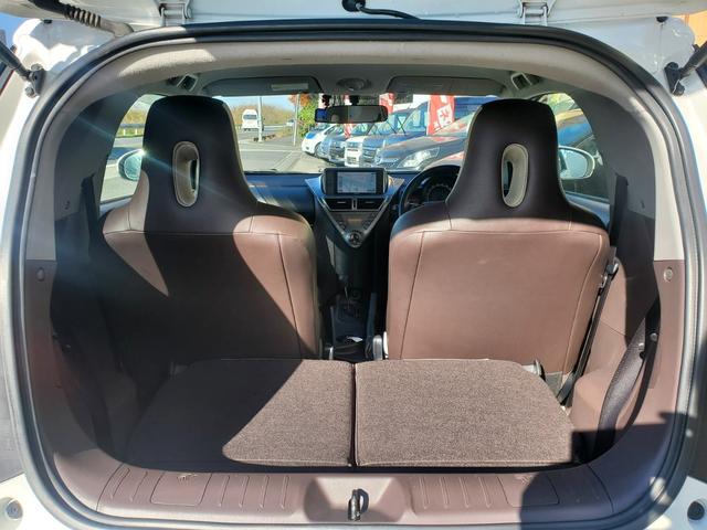 iQ 100G レザーパッケージ 禁煙車メモリーナビDVD/SD/USB地デジ音楽録音スマートキー革巻ステア前後ドラレコECOモード純正15AW(23枚目)