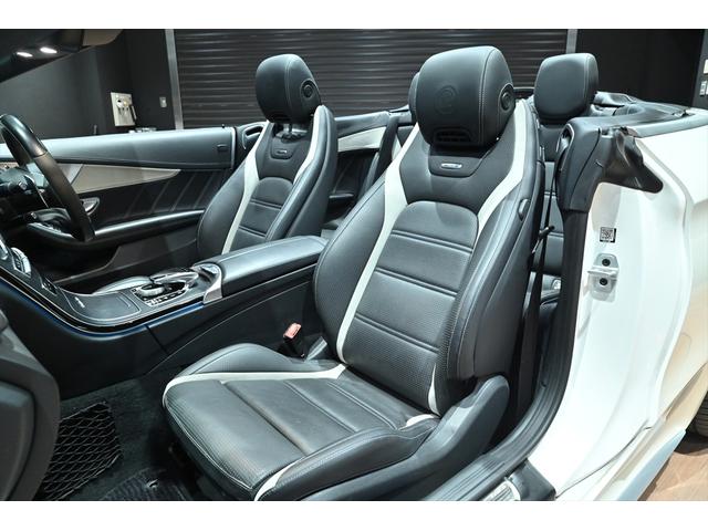 Ｃクラス Ｃ６３　Ｓカブリオレ　ダイヤモンドホワイト／ブラック×グレーレザーシート／１９インチＡＭＧアルミホイール／ブルメスター／ＡＭＧパフォーマンスエキゾースト／エアスカーフ／ＬＥＤライト／ディスタンスパイロット／ＡＣＣ／ＢＳＭ（18枚目）