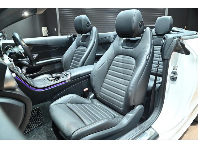 Cクラス パナメリカーナグリル付き/レーダーセーフティPKG/レザーエクスクルーシブPKG/マルチビームLEDヘッドライト/アダプティブハイビームアシストプラス/純正19インチAW/地デジ/HUD/純正車高調整(4枚目)