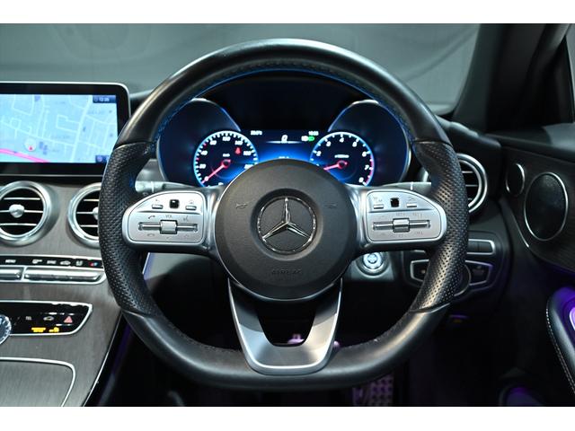 Cクラス パナメリカーナグリル付き/レーダーセーフティPKG/レザーエクスクルーシブPKG/マルチビームLEDヘッドライト/アダプティブハイビームアシストプラス/純正19インチAW/地デジ/HUD/純正車高調整(42枚目)