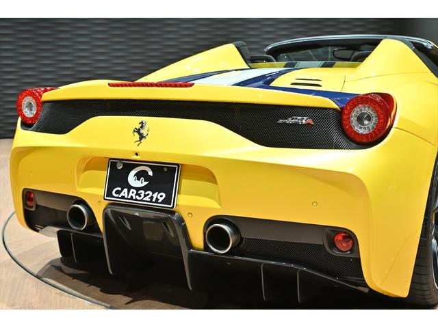 ４５８スペチアーレＡ ベースグレード　世界限定４９９台／正規Ｄ車／Ｇｉａｌｌｏ　Ｔｒｉｐｒｏ　Ｓｔｒａｔｏ／ＮＡＲＴレーシングストライプ／カーボンエクステリア／３Ｄカーボンレーシングシート／前後コーナーセンサー／ＬＥＤステアリング（34枚目）
