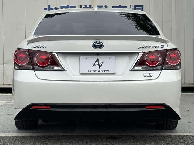 クラウンハイブリッド アスリートS 後期型 メーカーナビTV バックカメラ オプション18インチアルミ TEIN車高調 LEDヘッドライト トランクスポイラー シート&ステアリングヒーター スマートキー&プッシュスタート ETC(6枚目)