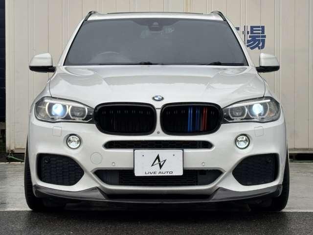 X5 ナビTV 全周囲カメラ サンルーフ 社外フルエアロ 黒革 シートヒーター シートメモリー付パワーシート 電動リヤゲート VOSSEN22インチAW 社外デュアルマフラー 社外車高調 ドラレコ ETC(3枚目)