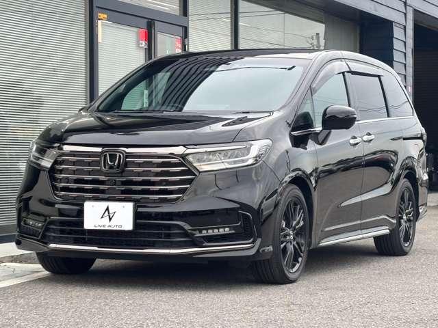 オデッセイハイブリッド 大型ナビ TV 全周囲カメラ 後席大型モニター 黒革 パワーシート シートヒーター 2ndシートオットマン 電動リアゲート LEDヘッドライト 両側パワースライド 専用塗装18インチアルミ ETC(26枚目)