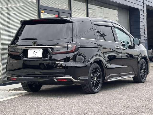 オデッセイハイブリッド 大型ナビ TV 全周囲カメラ 後席大型モニター 黒革 パワーシート シートヒーター 2ndシートオットマン 電動リアゲート LEDヘッドライト 両側パワースライド 専用塗装18インチアルミ ETC(28枚目)
