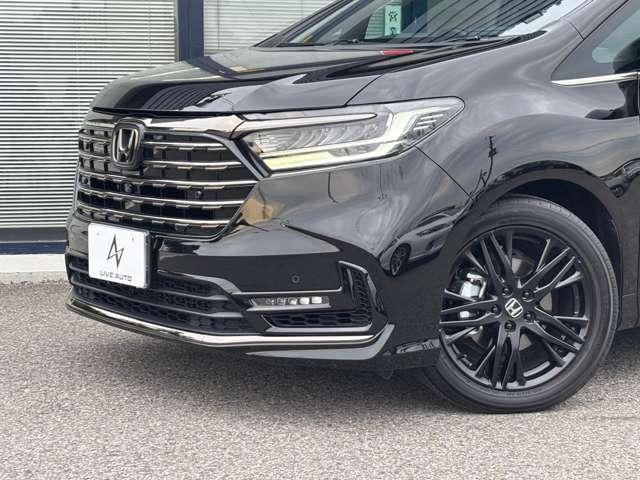 オデッセイハイブリッド 大型ナビ TV 全周囲カメラ 後席大型モニター 黒革 パワーシート シートヒーター 2ndシートオットマン 電動リアゲート LEDヘッドライト 両側パワースライド 専用塗装18インチアルミ ETC(30枚目)