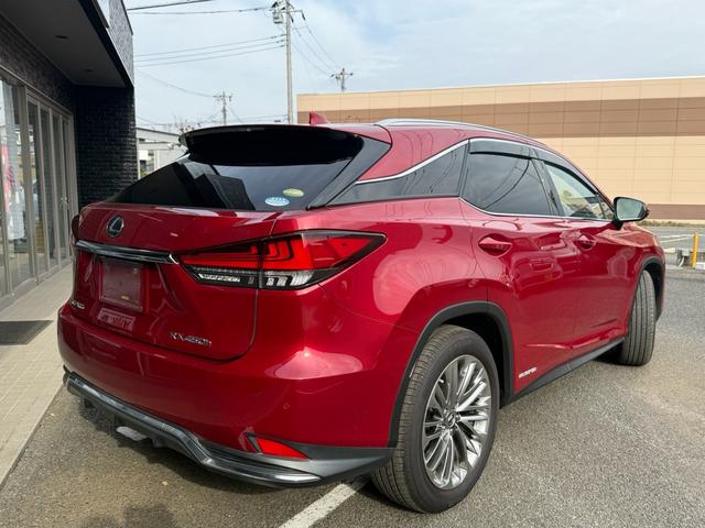 RX RX450h バージョンL パノラマルーフ 純正ナビ ステアリングヒーター シートヒーター&クーラー パノラミックビューモニター パワーバックドア ヘッドアップディスプレイ 4WD 純正スノーマット 純正エンジンスターター(2枚目)