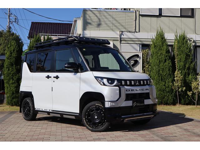 デリカミニ Ｔ　プレミアム　マイパイロット　Ｅ－アシスト　９インチディスプレイオーディオ　マルチアラウンドモニター　ＪＡＯＳスキッドバー　Ａｕｔｏｆｌａｇｓルーフラック＆リアラダー＆マフラーカッター　ＸＴＲＥＭＥ－Ｊ１５ＡＷ（3枚目）
