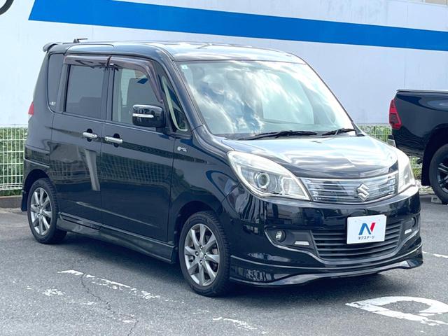 ソリオ ブラック＆ホワイト　エアロ　両側電動ドア　ＳＤナビ　シートヒーター　スマートキー　ＨＩＤヘッド　ビルトインＥＴＣ　オートライト　オートエアコン　純正１５インチアルミ　ＣＤ　ＤＶＤ再生　フルセグ（18枚目）