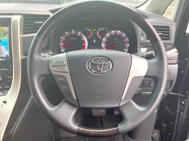 ヴェルファイア ２．４Ｚ　ゴールデンアイズＩＩ　両側電動ドア　ＳＤナビ　バックカメラ　禁煙車　電動リアゲート　ハーフレザーシート　ドラレコ　コーナーセンサー　スマートキー　ＨＩＤヘッド　ビルトインＥＴＣ　クルコン　オートライト　デュアルエアコン（12枚目）