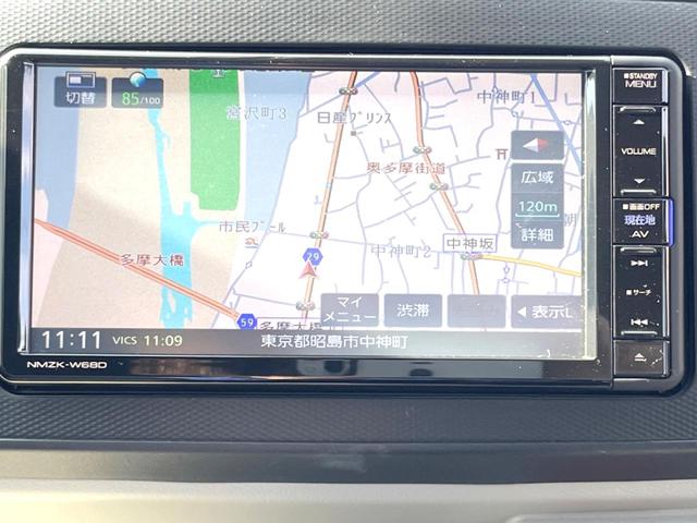 ミライース Ｘ　ＳＡＩＩＩ　純正ナビ　衝突被害軽減システム　ＥＴＣ　Ｂｌｕｅｔｏｏｔｈ　ＣＤ　ＤＶＤ再生　フルセグ（4枚目）