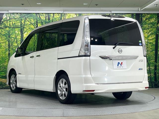 セレナ ハイウェイスター　Ｓ－ハイブリッド　純正ナビ　バックカメラ　フリップダウンモニター　両側電動スライドドア　衝突軽減装置　クルコン　フルセグ　Ｂｌｕｅｔｏｏｔｈ再生　ＥＴＣ　オートライト　オートエアコン　スマートキー　純正１６インチＡＷ（16枚目）