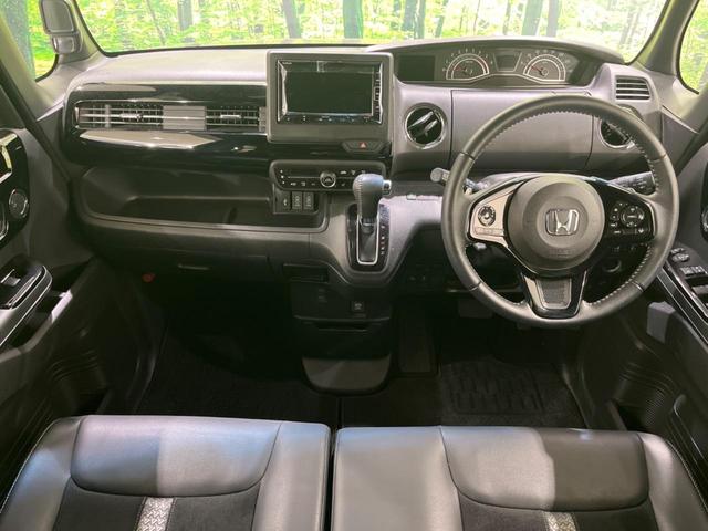 Ｎ－ＢＯＸカスタム Ｌターボ　禁煙車　純正ナビ　バックカメラ　両側電動スライド　ホンダセンシング　レーダークルーズ　オートマチックハイビーム　シートヒーター　ＥＴＣ　Ｂｌｕｅｔｏｏｔｈ　フルセグ　ＬＥＤヘッド／フォグ（2枚目）