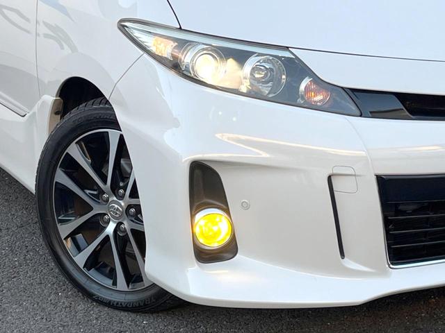 エスティマ アエラス　プレミアムエディション　両側電動ドア　純正ＨＤＤナビ　後席モニター　バックカメラ　ハーフレザーシート　パワーシート　ドラレコ　コーナーセンサー　スマートキー　ＨＩＤヘッド　ビルトインＥＴＣ　純正１８インチアルミ（12枚目）