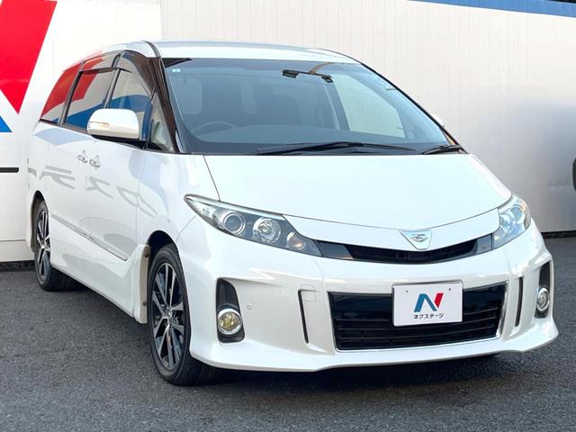 エスティマ アエラス　プレミアムエディション　両側電動ドア　純正ＨＤＤナビ　後席モニター　バックカメラ　ハーフレザーシート　パワーシート　ドラレコ　コーナーセンサー　スマートキー　ＨＩＤヘッド　ビルトインＥＴＣ　純正１８インチアルミ（16枚目）