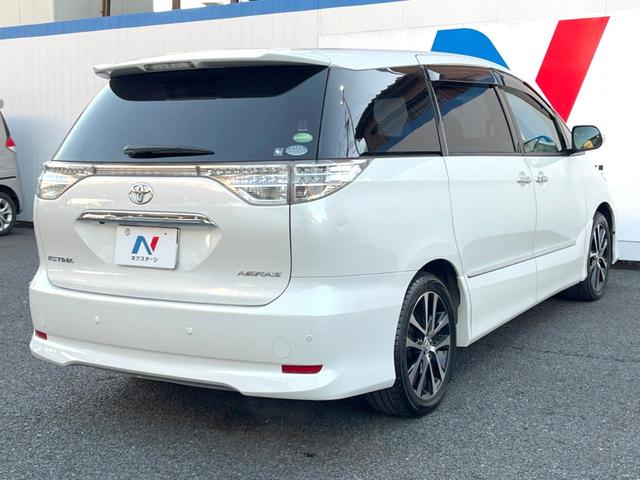 エスティマ アエラス　プレミアムエディション　両側電動ドア　純正ＨＤＤナビ　後席モニター　バックカメラ　ハーフレザーシート　パワーシート　ドラレコ　コーナーセンサー　スマートキー　ＨＩＤヘッド　ビルトインＥＴＣ　純正１８インチアルミ（17枚目）