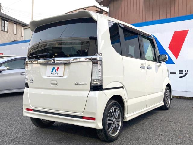 N-BOXカスタム G SSパッケージ 両側電動ドア 純正SDナビ バックカメラ 衝突被害軽減システム スマートキー HIDヘッド ETC 純正14インチアルミ オートライト オートエアコン Bluetooth CD DVD再生 フルセグ(17枚目)