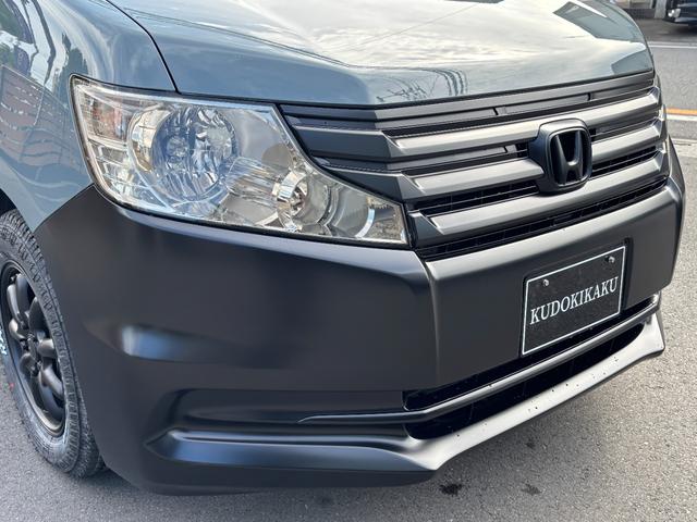 ステップワゴン G Eセレクション 修復無/保証1年/新品バッテリー付/全塗装カスタム/アンヴィルグレー/新品マッドスタータイヤ&新品ZACK JP-209アルミ/両側パワスラ/BTオーディオ/フルセグ/ヘッドライト&テールスモーク塗装(13枚目)