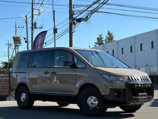 デリカＤ：５ Ｇ　パワーパッケージ　ベージュ全塗装カスタム／新品ＤＥＡＮアルミ／新品ジオランダーＸＡ－Ｔタイヤ／フロントプロテクター／両側電動ドア／ＥＴＣ／バックカメラ／クルコン／ステリモ／パドル／ナビ／フルセグＴＶ／ＢＴ（6枚目）