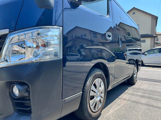 NV350キャラバンバン ロングDX 黒革調シートカバー/ナビ/TV/ETC2.0/キーレス/フォグランプ/保証1年/新品バッテリー付/3人乗り(7枚目)