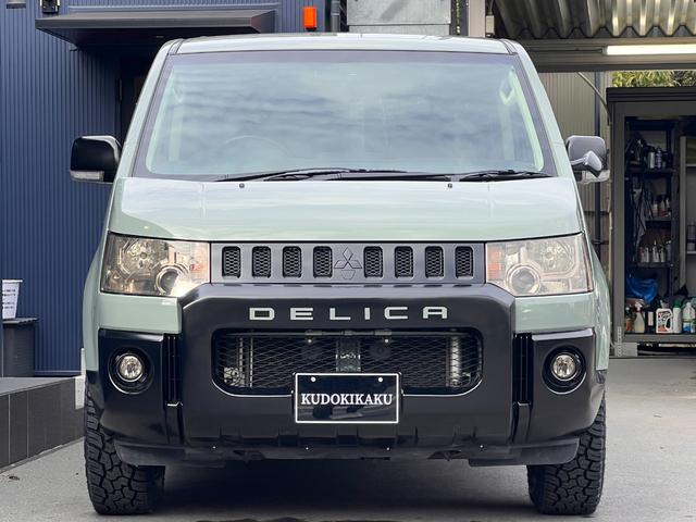 デリカＤ：５ Ｇ　パワーパッケージ　アーバンカーキ全塗装カスタム／新品Ｃ１０Ｓアルミ／新品ジオランダーＸ－ＡＴ／フロントプロテクタ／フォグランプ／両側電動ドア／ＥＴＣ／ナビ／フルセグ／Ｂカメラ／保証１年付／点検記録簿付／新品バッテリー付（15枚目）