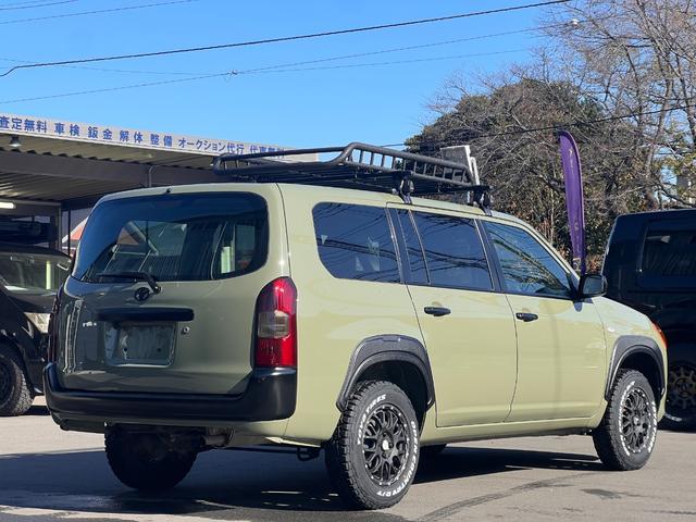 プロボックス ＧＬ　シダーグリーン全塗装カスタム／新品ＴＯＹＯタイヤ／新品ウェッズアドベンチャーアルミ／新品キャリア・ラック／新品社外ステアリング／リフトアップ／新品マーカー／新品オーバーフェンダー／認定車／保証１年（2枚目）