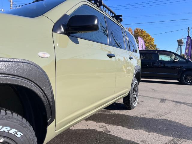 プロボックス ＧＬ　シダーグリーン全塗装カスタム／新品ＴＯＹＯタイヤ／新品ウェッズアドベンチャーアルミ／新品キャリア・ラック／新品社外ステアリング／リフトアップ／新品マーカー／新品オーバーフェンダー／認定車／保証１年（22枚目）