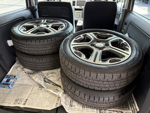 ハスラー Ｘターボ　新品ＡＭＥ製ＩＧ－ＴＥＣアルミ／新品ＭＯＮＳＴＡタイヤ／新品Ｂカメラ／新品Ｂｌｕｅｔｏｏｔｈレシーバー／リアスポイラー／全席シートヒーター／ナビ／ＴＶ／ＣＤ／認定車／保証１年／新品バッテリー（76枚目）