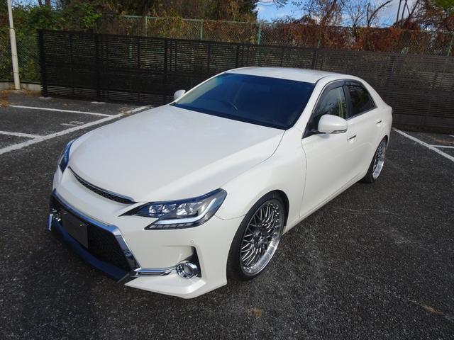 マークX 250G リラックスセレクション 新品G’s仕様フロントバンパー/新品ファイバースモール&シーケンシャルウィンカー仕様ヘッド&テールライト/新品20インチ&タイヤ/ローダウン/黒革調シートカバー/バックカメラ/クリアランスソナー(14枚目)