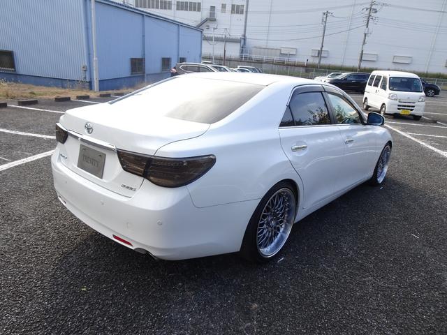 マークX 250G リラックスセレクション 新品G’s仕様フロントバンパー/新品ファイバースモール&シーケンシャルウィンカー仕様ヘッド&テールライト/新品20インチ&タイヤ/ローダウン/黒革調シートカバー/バックカメラ/クリアランスソナー(18枚目)