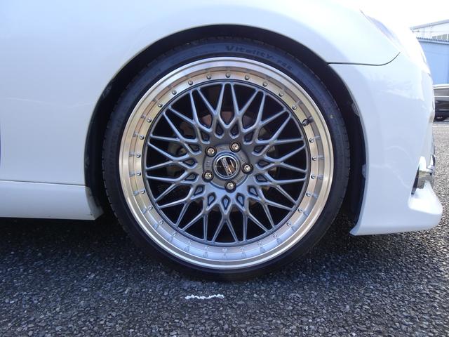 マークX 250G リラックスセレクション 新品G’s仕様フロントバンパー/新品ファイバースモール&シーケンシャルウィンカー仕様ヘッド&テールライト/新品20インチ&タイヤ/ローダウン/黒革調シートカバー/バックカメラ/クリアランスソナー(20枚目)