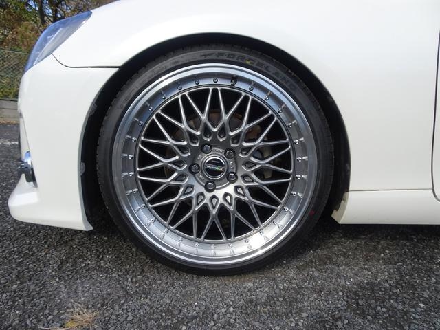 マークX 250G リラックスセレクション 新品G’s仕様フロントバンパー/新品ファイバースモール&シーケンシャルウィンカー仕様ヘッド&テールライト/新品20インチ&タイヤ/ローダウン/黒革調シートカバー/バックカメラ/クリアランスソナー(22枚目)