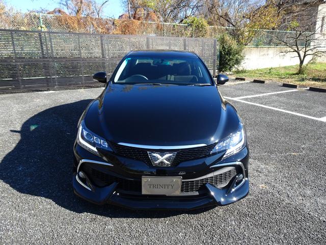 マークX 250G 新品後期仕様フロントバンパー&エアロ/新品ファイバースモール&シーケンシャルウィンカー仕様ヘッド&テールライト/新品20インチホイール&タイヤ/ローダウン/バックカメラ/Bluetoothオーディオ(13枚目)