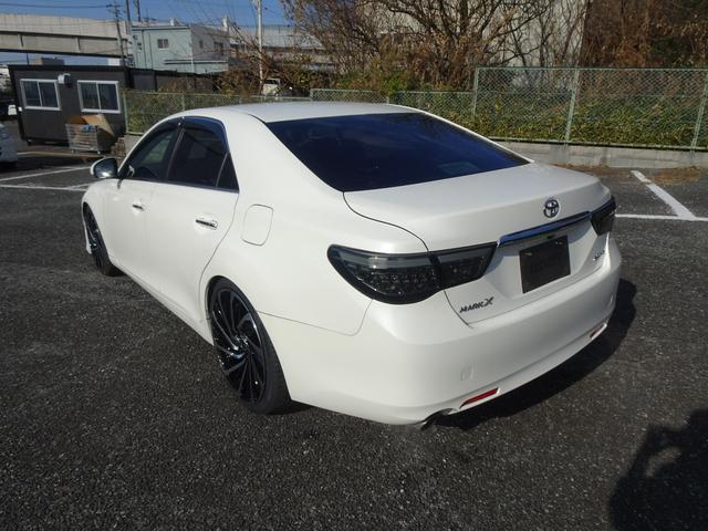 マークX 250G 新品後期仕様フロントバンパー&エアロ/新品ファイバースモール&シーケンシャルウィンカー仕様ヘッド&テールライト/新品20インチホイール&タイヤ/ローダウン/バックカメラ/Bluetoothオーディオ(18枚目)