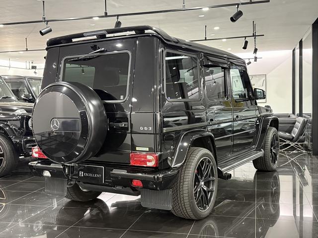Gクラス G63 デジーノエクスクルーシブインテリアPKG 左H エアロパーツ フロントリップ/アンダーガード/リアスポイラー パナメリカーナグリル 純正21AW ブラックウィンカー 可変マフラー ハーマンカードン(3枚目)
