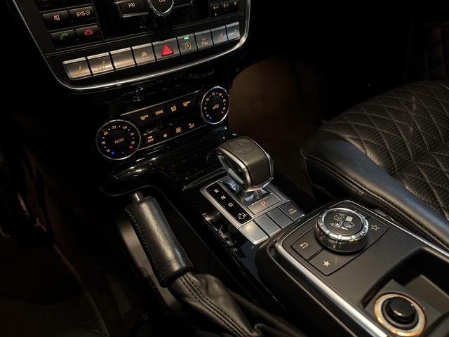 Gクラス G63 デジーノエクスクルーシブインテリアPKG 左H エアロパーツ フロントリップ/アンダーガード/リアスポイラー パナメリカーナグリル 純正21AW ブラックウィンカー 可変マフラー ハーマンカードン(9枚目)