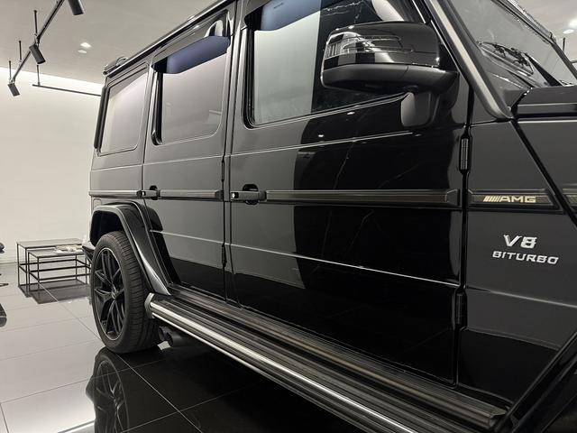 Gクラス G63 デジーノエクスクルーシブインテリアPKG 左H エアロパーツ フロントリップ/アンダーガード/リアスポイラー パナメリカーナグリル 純正21AW ブラックウィンカー 可変マフラー ハーマンカードン(34枚目)