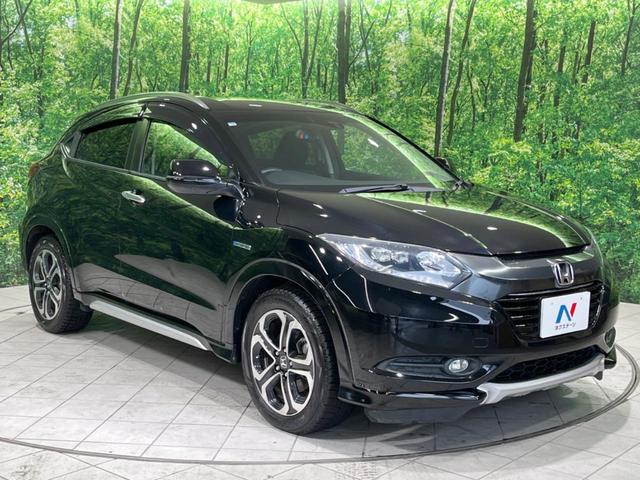 ヴェゼル ハイブリッドＺ　禁煙車　ＡＬＰＩＮＥナビ　衝突軽減装置　バックカメラ　ＥＴＣ　フルセグＴＶ　前席シートヒーター　ＬＥＤヘッドランプ　オートライト　スマートキー　クルーズコントロール　純正１７インチアルミ　横滑り防止（16枚目）