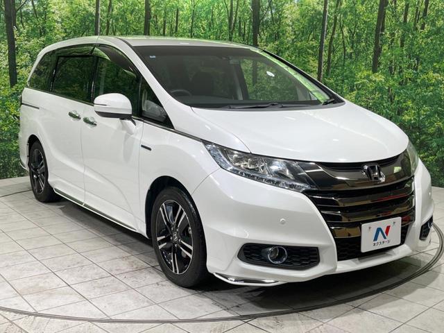 オデッセイハイブリッド ハイブリッドアブソルート・ホンダセンシング 禁煙車 純正9型ナビ フリップダウンモニター 両側電動ドア 衝突軽減装置 レーダークルーズ リアオートエアコン シートヒーター パワーシート 車線逸脱警報 ドラレコ スマートキー ETC(17枚目)