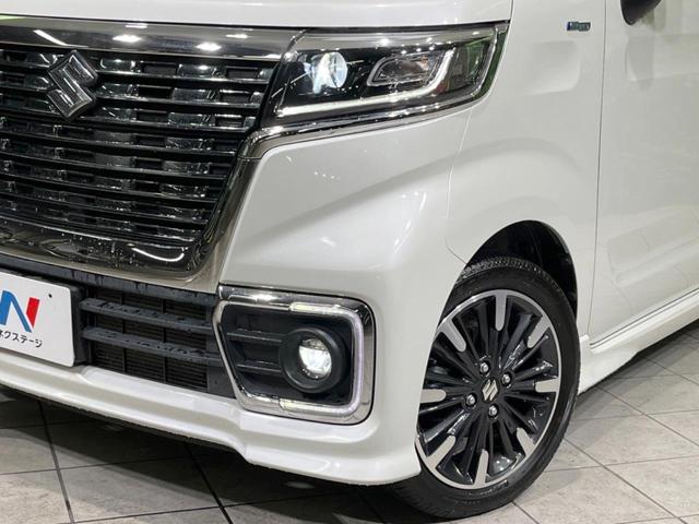 スペーシアカスタム ハイブリッドXS 禁煙車 SDナビ 両側電動スライドドア 衝突軽減装置 アダプティブクルーズ ETC ドラレコ フルセグ LEDヘッドランプ&フォグ 車線逸脱警報 コーナーセンサー スマートキー 純正15インチアルミ(12枚目)
