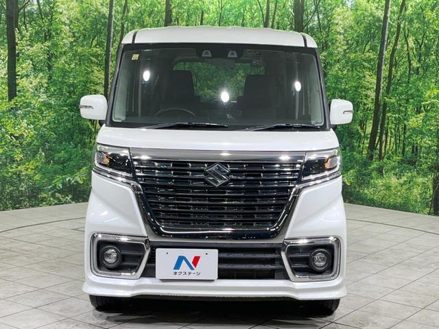 スペーシアカスタム ハイブリッドXS 禁煙車 SDナビ 両側電動スライドドア 衝突軽減装置 アダプティブクルーズ ETC ドラレコ フルセグ LEDヘッドランプ&フォグ 車線逸脱警報 コーナーセンサー スマートキー 純正15インチアルミ(14枚目)