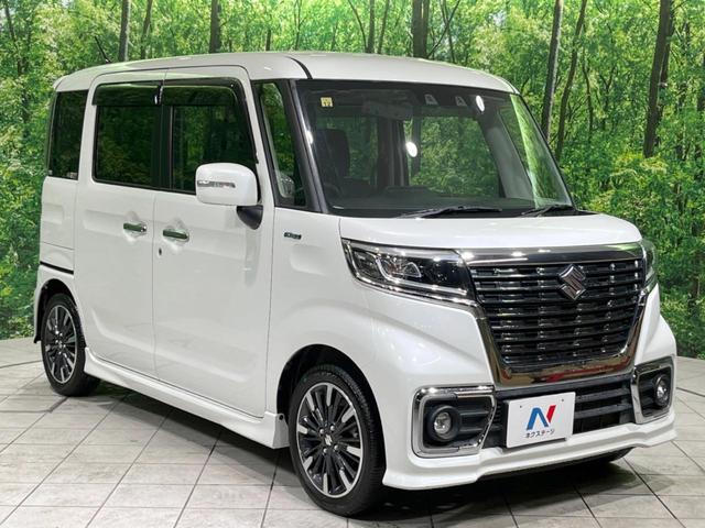 スペーシアカスタム ハイブリッドXS 禁煙車 SDナビ 両側電動スライドドア 衝突軽減装置 アダプティブクルーズ ETC ドラレコ フルセグ LEDヘッドランプ&フォグ 車線逸脱警報 コーナーセンサー スマートキー 純正15インチアルミ(16枚目)