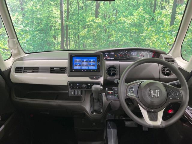 N-BOX L 禁煙車 純正ナビ 衝突軽減装置 レーダークルーズ コーナーセンサー 電動スライドドア シートヒーター オートライト&LEDヘッド バックカメラ スマートキー 電動格納ミラー(2枚目)