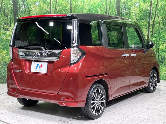 ルーミー カスタムG-T ターボ 禁煙車 純正9型ディスプレイオーディオ 両側電動ドア 全周囲カメラ 衝突軽減装置 レーダークルーズ コーナーセンサー LEDヘッド オートハイビーム 純正15インチアルミ ETC ドラレコ(18枚目)