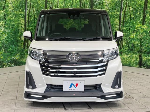 ルーミー カスタムG GRエアロ 禁煙車 両側電動ドア 純正9型ナビ 全周囲カメラ 衝突軽減装置 レーダークルーズ コーナーセンサー LEDヘッド&フォグ オートハイビーム 純正14インチアルミ ETC2.0 ドラレコ(15枚目)